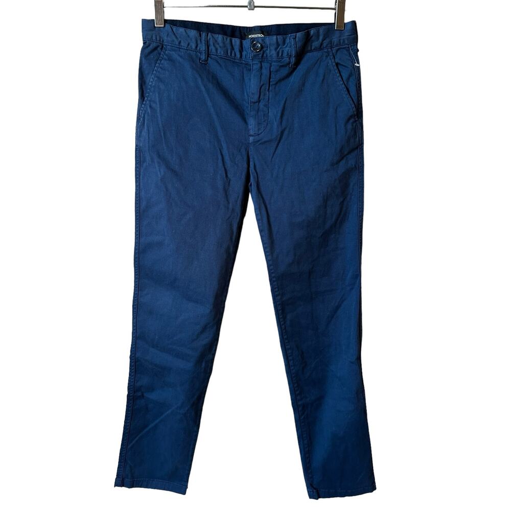 NORDSTROM New Boys Chino Slacks Pants Navy Blue 16 Classic Neutral Minimalist